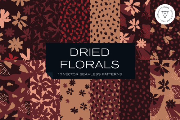 Abstract Floral: Strategic Design for Autumn-Inspired Branding and Visual Identity