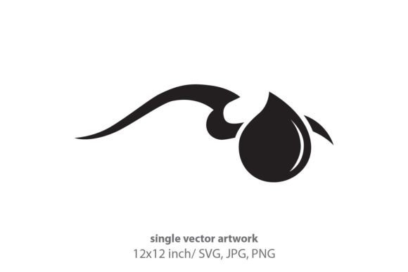 Black Drop and Wave: Elevating Your Design Projects with Versatile Vector Art