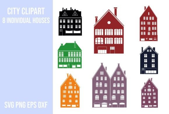 Enhancing Creative Projects with Versatile Houses Clipart