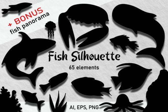 Evaluating Fish Silhouette PNG and Fish Clipart for Digital Design Projects