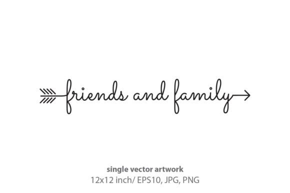 Friends and Family Arrow: Elevating Your Creative Projects with Versatile Vector Art