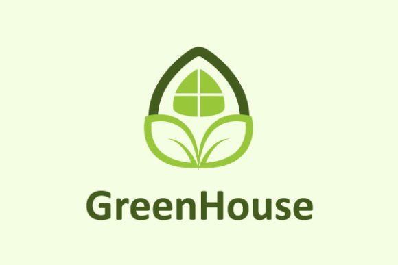 Green House Logo Design: Growing Plants for Brand Identity