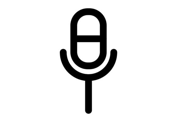 Microphone Silhouette Symbol Sign