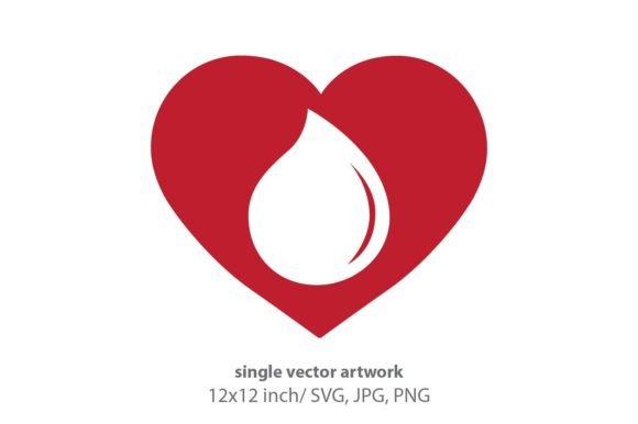 Unlocking Creative Potential with Heart and Blood Drop Vector Assets