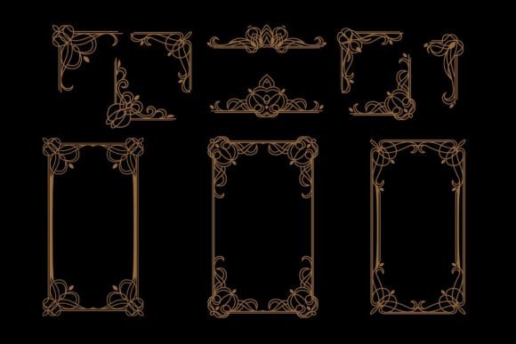 Vintage Ornament Border and Frame Guide