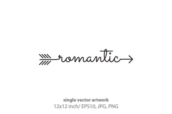 Word Romantic Starts an Ends with Arrow